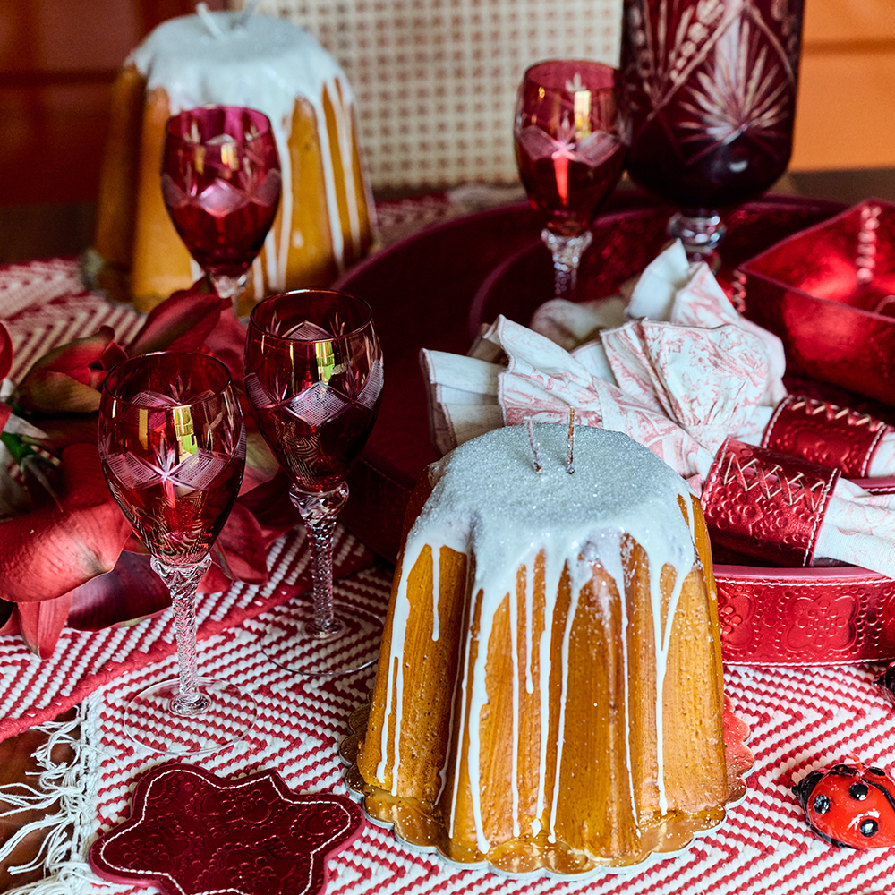 Kerze in Pandoro Form von Cereria Introna