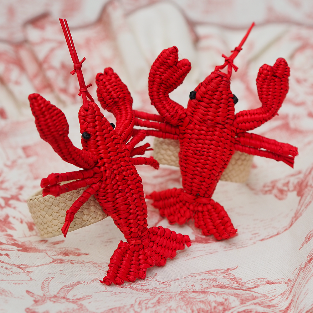 Serviettenring TOQUILLA mit Lobster im Farbton rot von Coro Cora