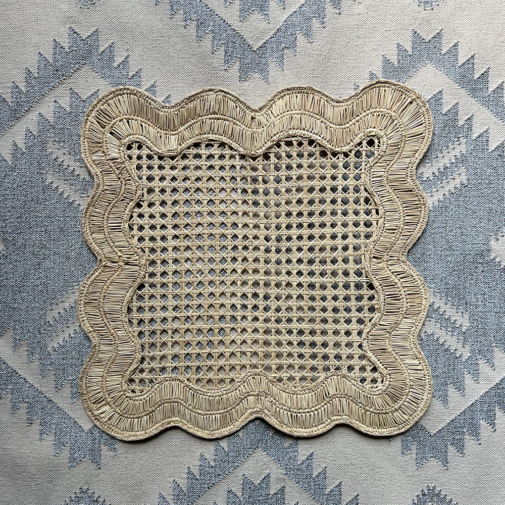 Tischset WAVY Quadratisch in Naturfassern von Coro Cora