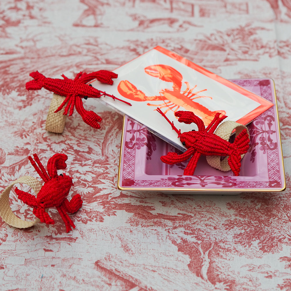 Serviettenring TOQUILLA mit Lobster im Farbton rot von Coro Cora