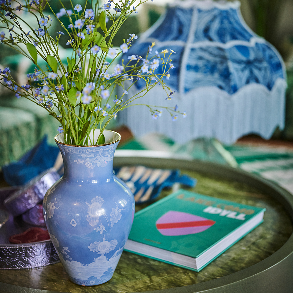 Ming Vase ORIENTE ITALIANO im Farbton Pervinca von Ginori 1735