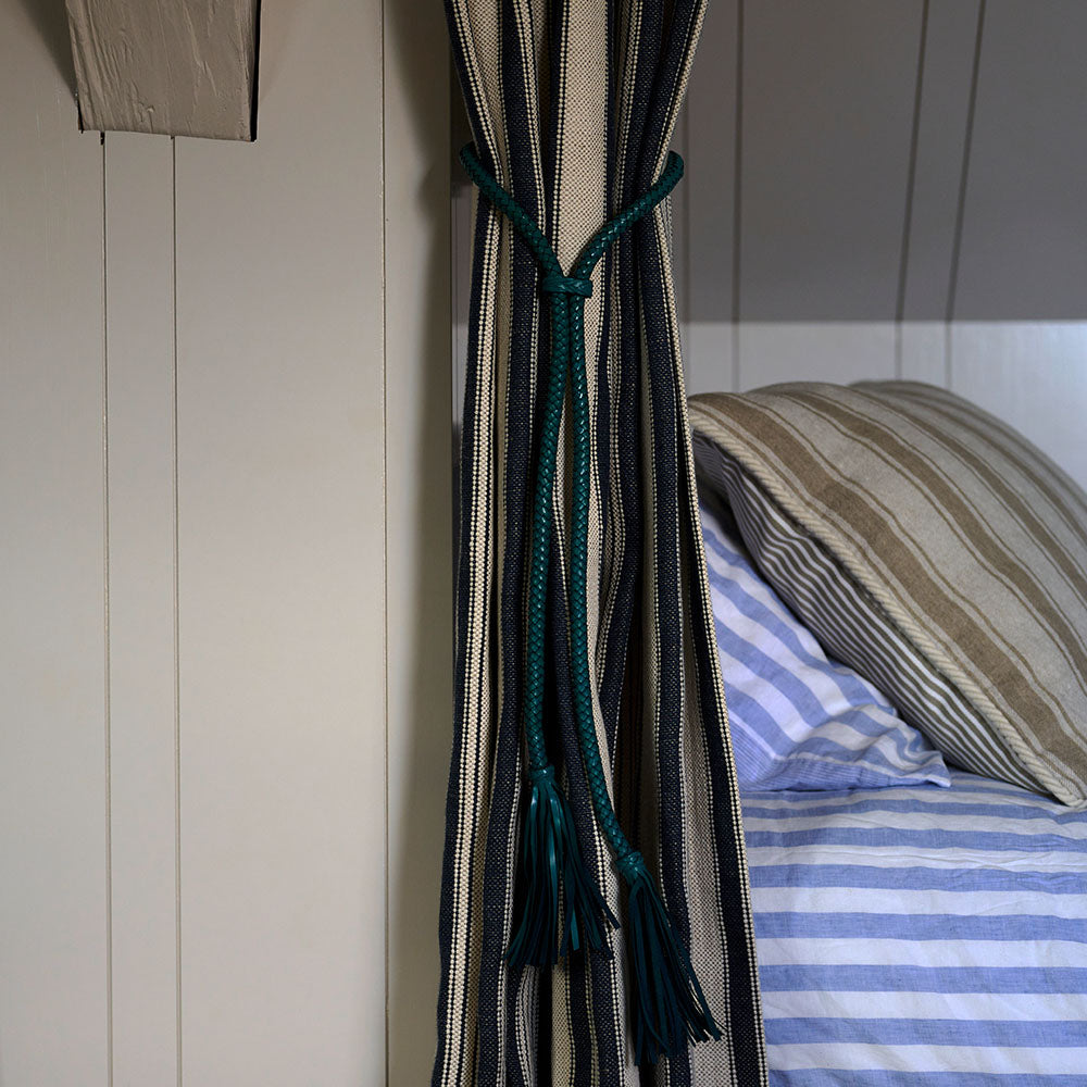 Kette VERSAILLES aus Leder im Farbton turquoise