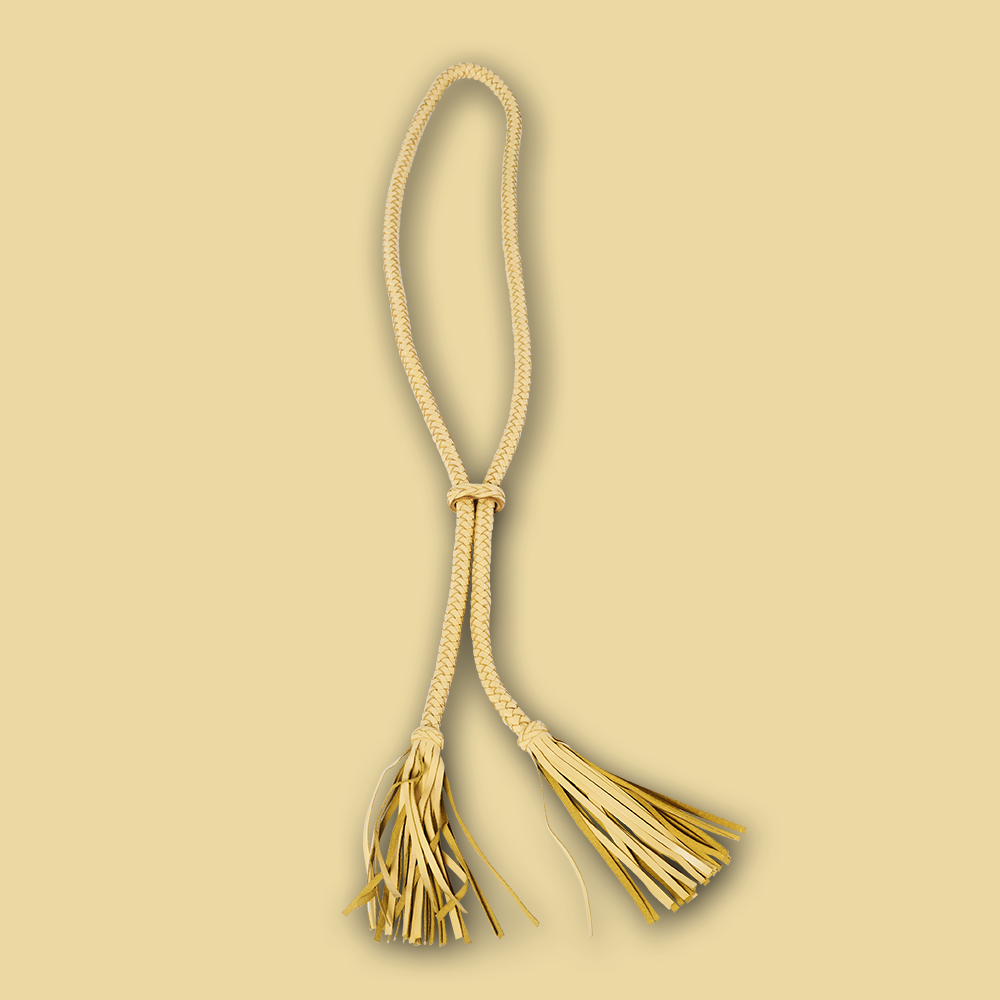 Kette VERSAILLES aus Leder im Farbton Vanilla