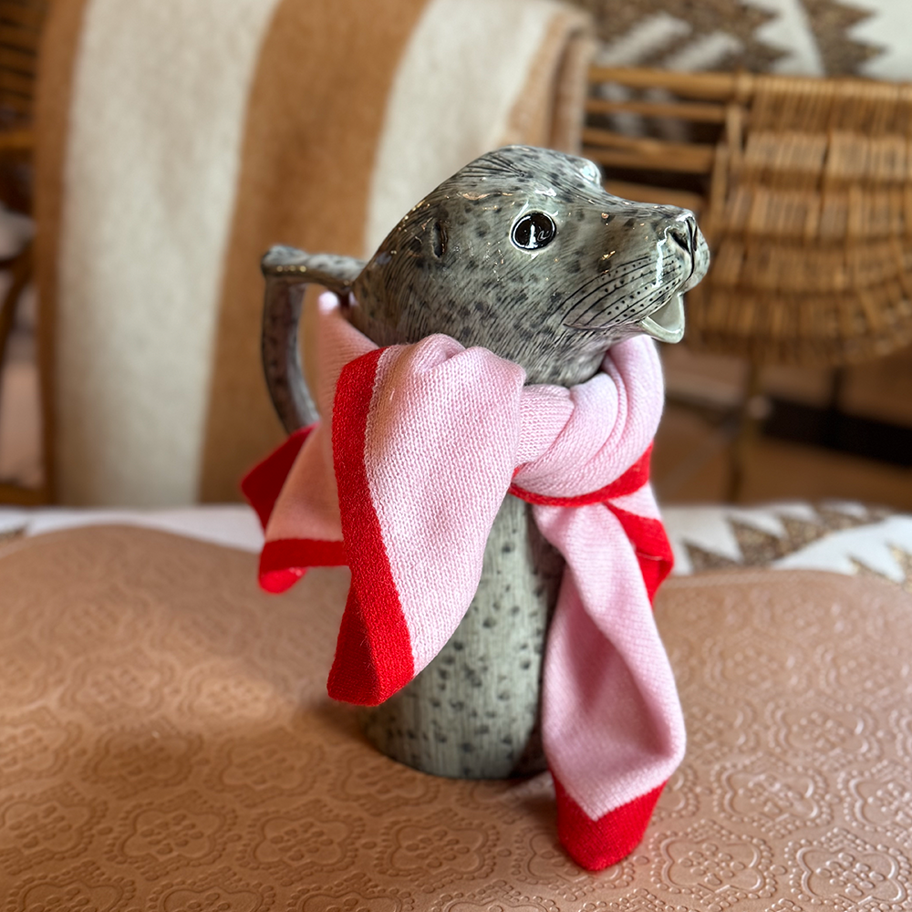 Kaschmirschal MINI SCARF - rosa/rot