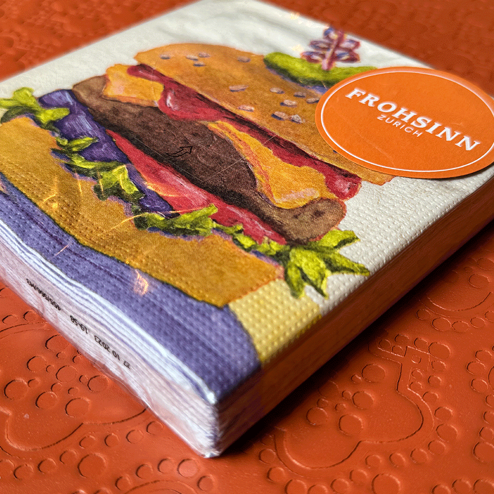 Cocktailserviette PPD - RJG&#39;s Cheeseburger von Paperproducts Design