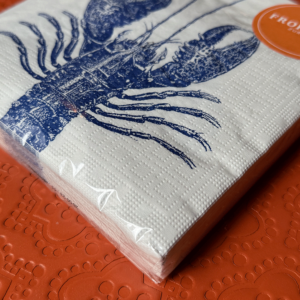 Serviette PPD - Lobster marine von Paperproducts Design