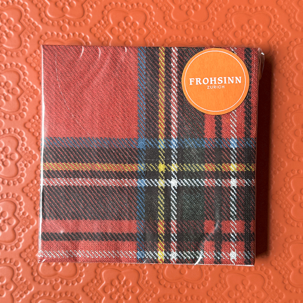 Serviette PPD - Check Red von Paperproducts Design