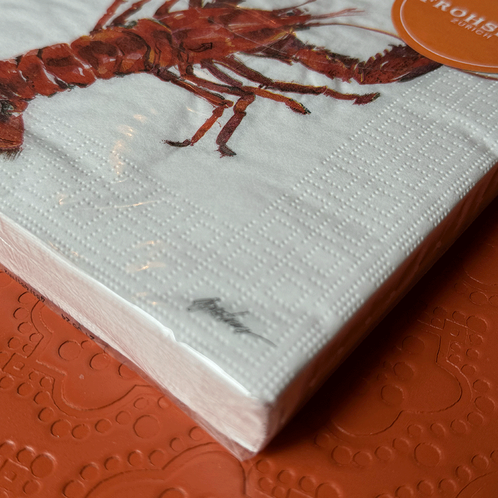 Serviette PPD - Bar Harbor Lobster von Paperproducts Design