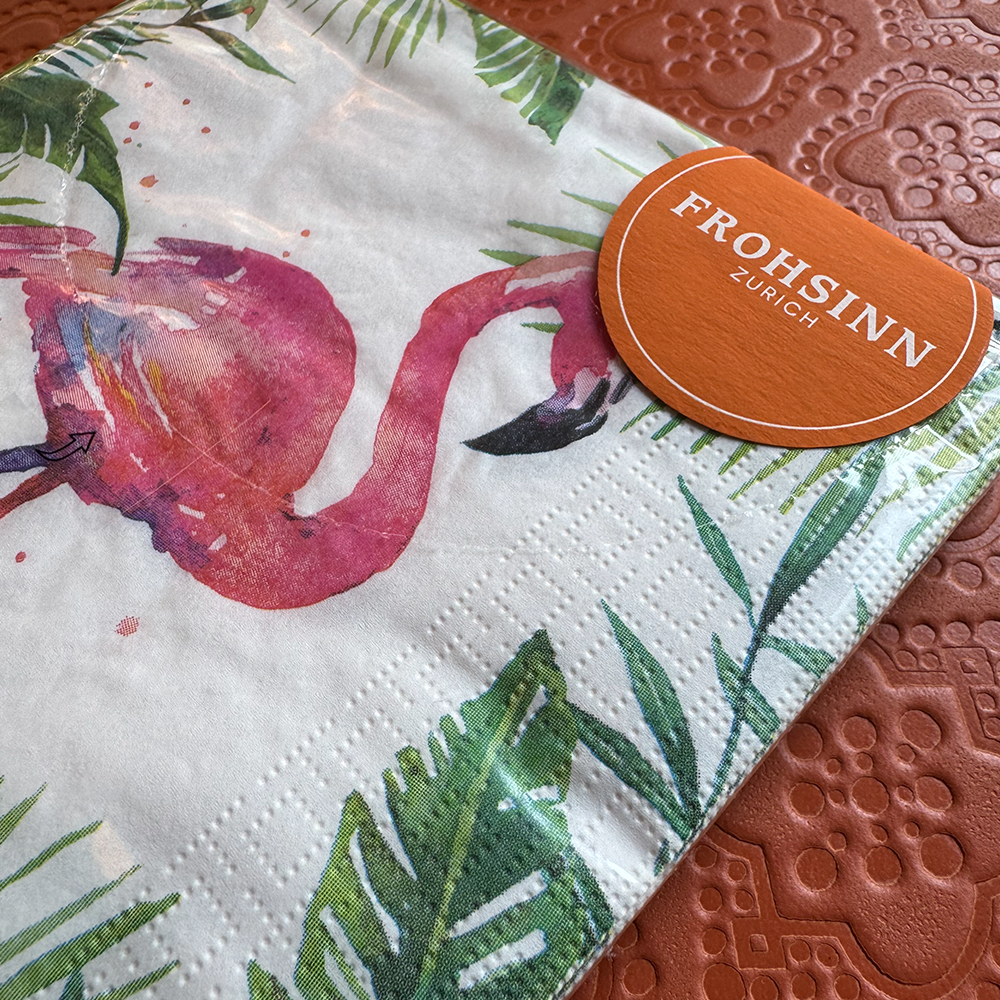 Serviette PPD im Tropical Flamingo Design von Paperproducts Design