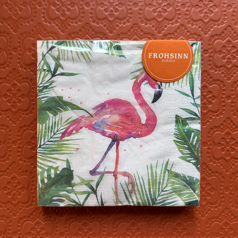 Serviette PPD im Tropical Flamingo Design von Paperproducts Design