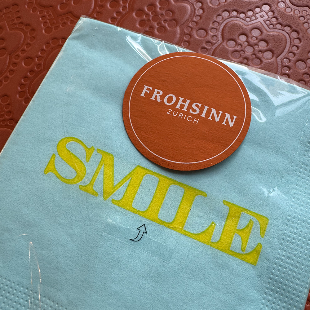 Serviette PPD im Smile Design von Paperproducts Design