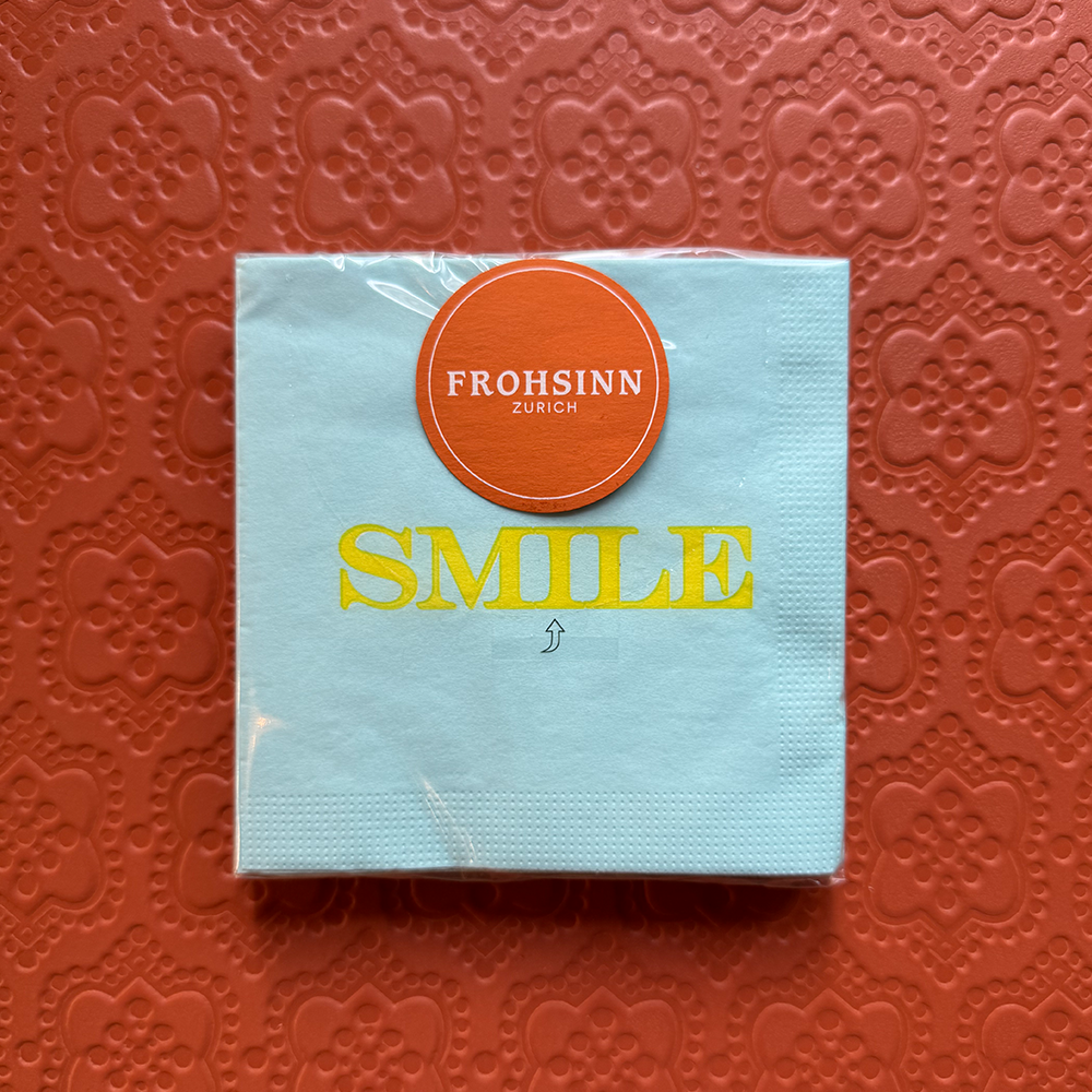 Serviette PPD im Smile Design von Paperproducts Design