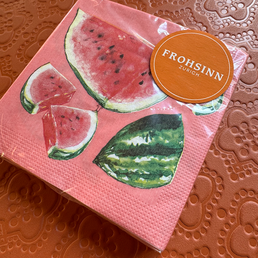 Serviette PPD im Melon Design von Paperproducts Design
