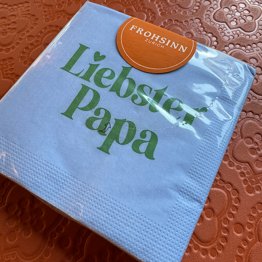 Serviette PPD im Liebster Papa Design von Paperproducts Desig