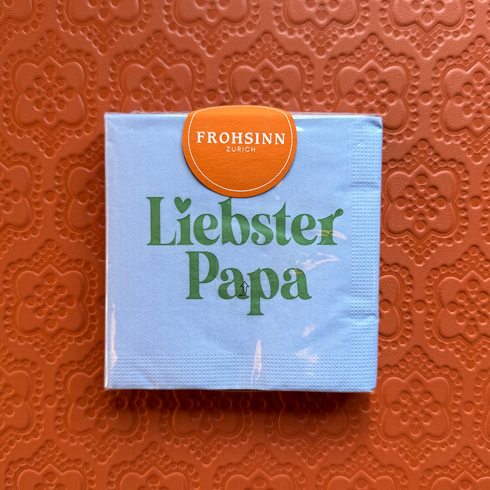 Serviette PPD im Liebster Papa Design von Paperproducts Design