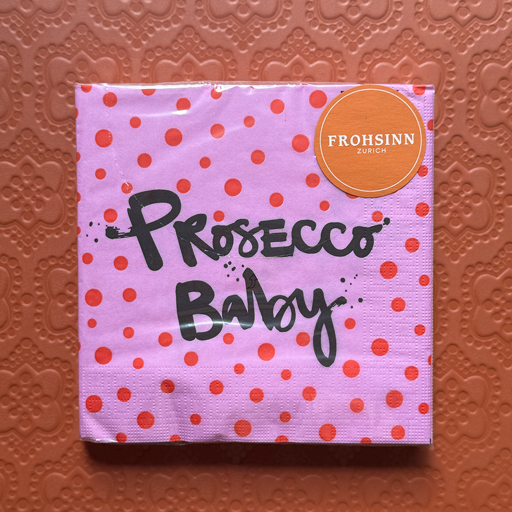 Serviette PPD im Prosecco Baby Design von Paperproducts Design