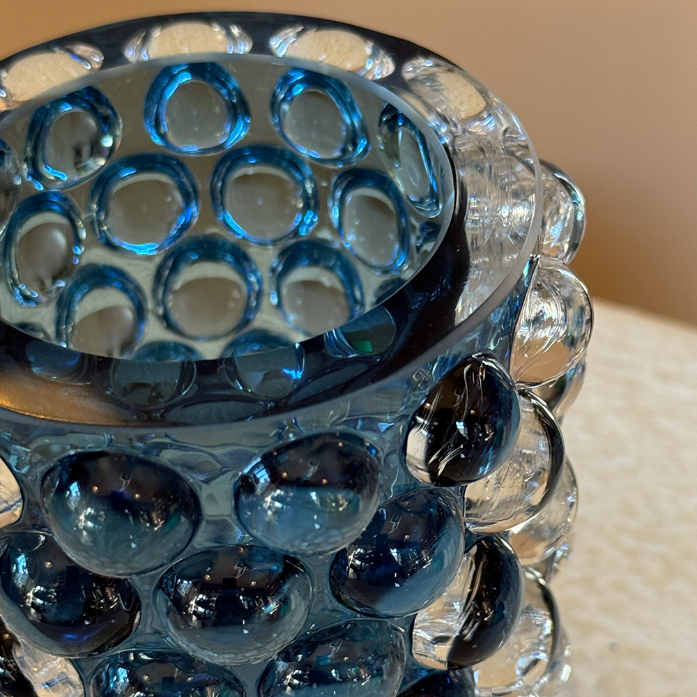 Lantern HURRICANE BOULE - blue