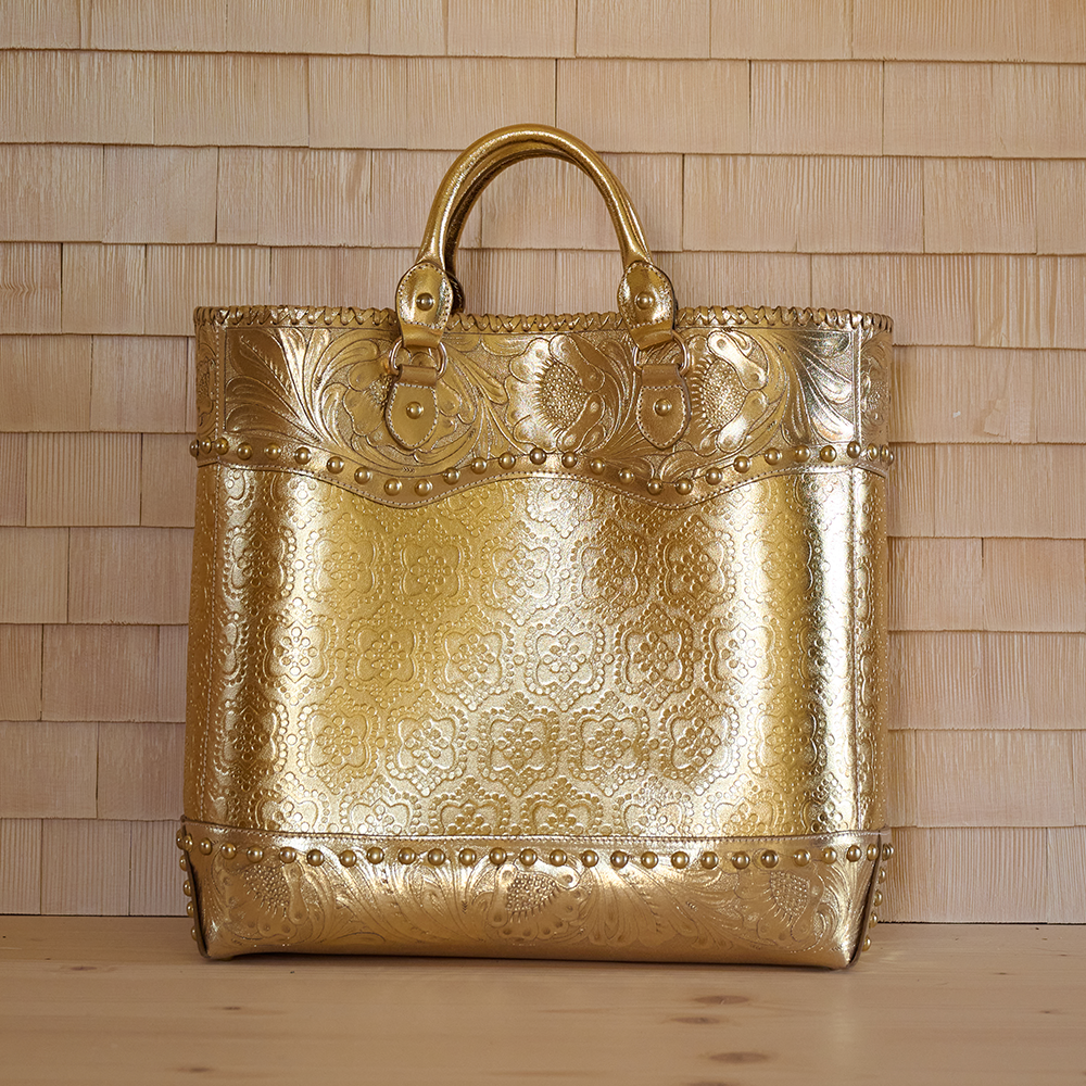 Tasche Western TUCSON icon in gold, Front Ansicht