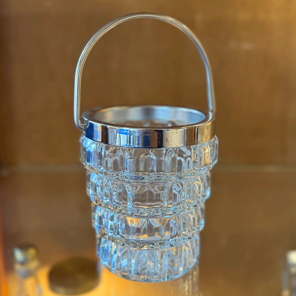 Eiskübel aus Pressglas - klar N° 3