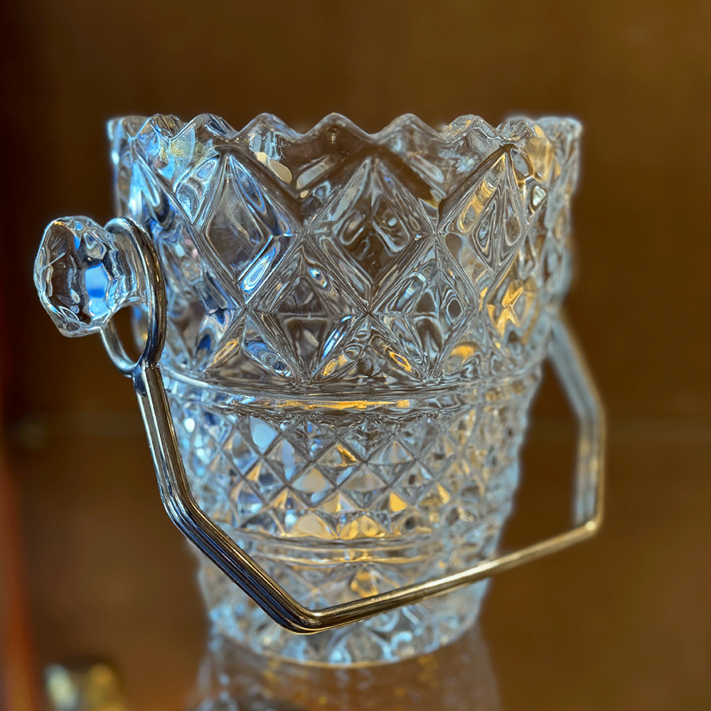 Eiskübel aus Pressglas - klar N° 18