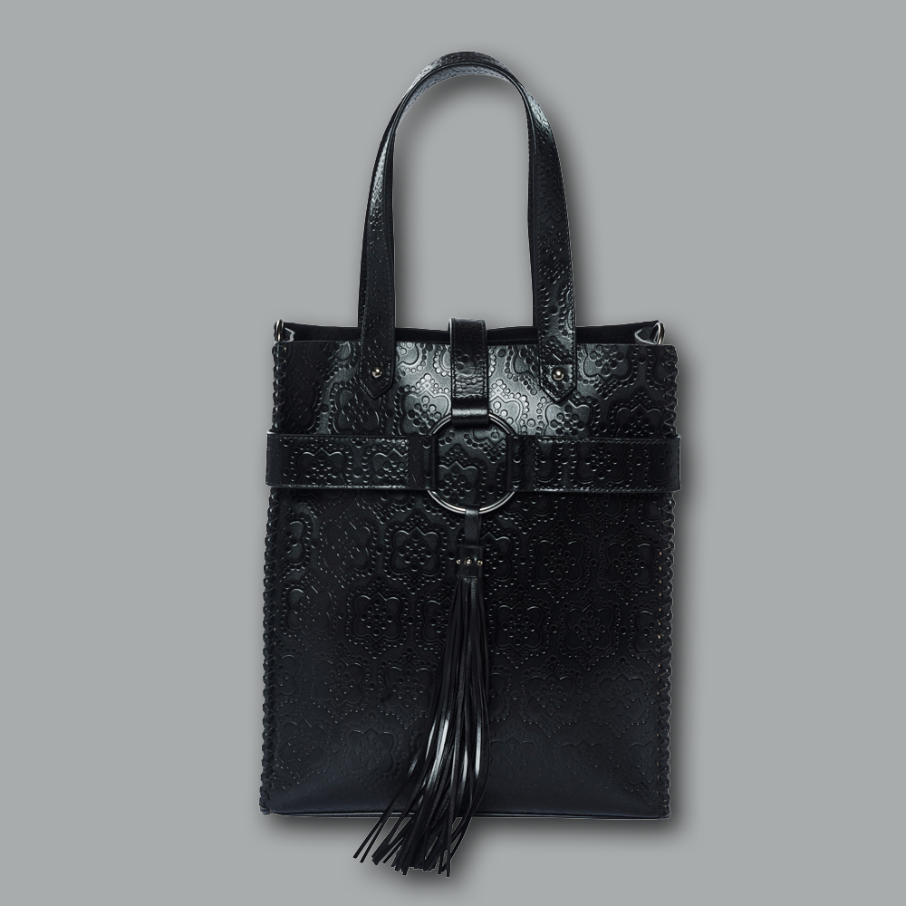 Tasche Shopper NOTTING HILL icon in schwarz, front ansicht