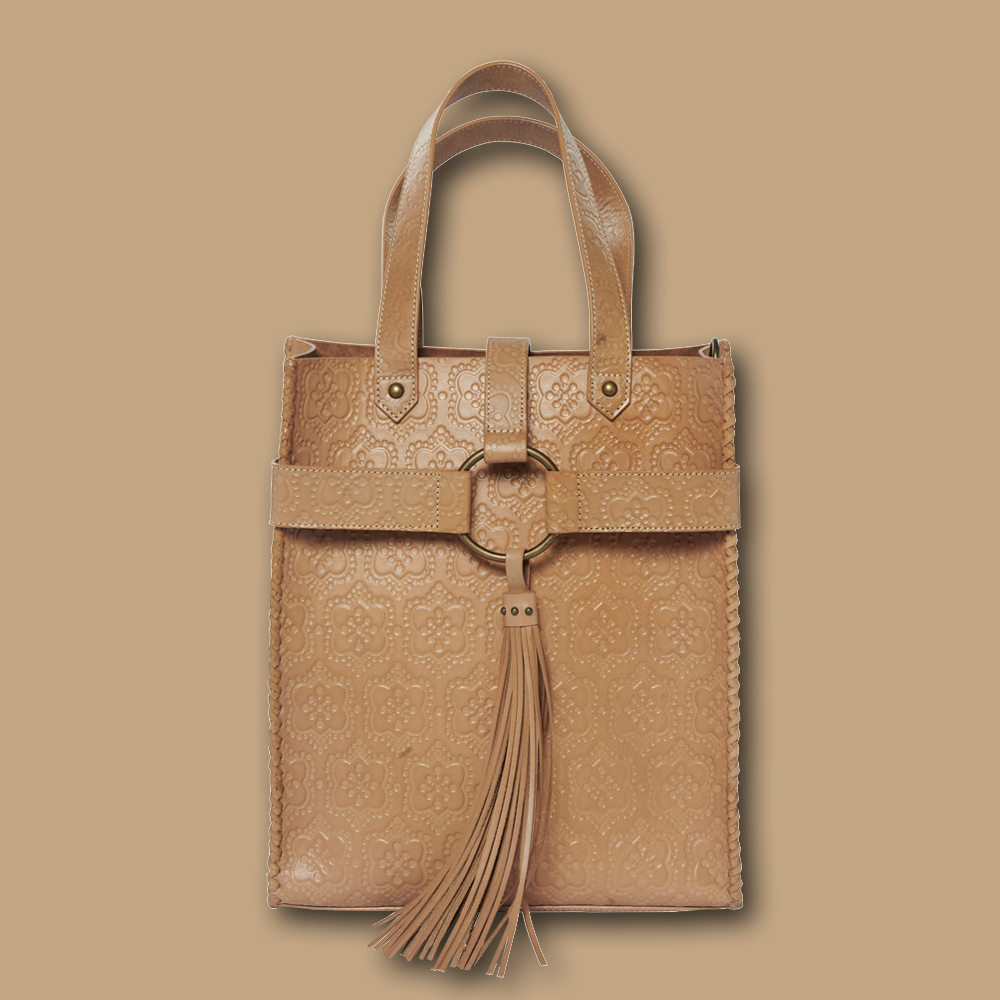Tasche Shopper NOTTING HILL icon in beige, front ansicht