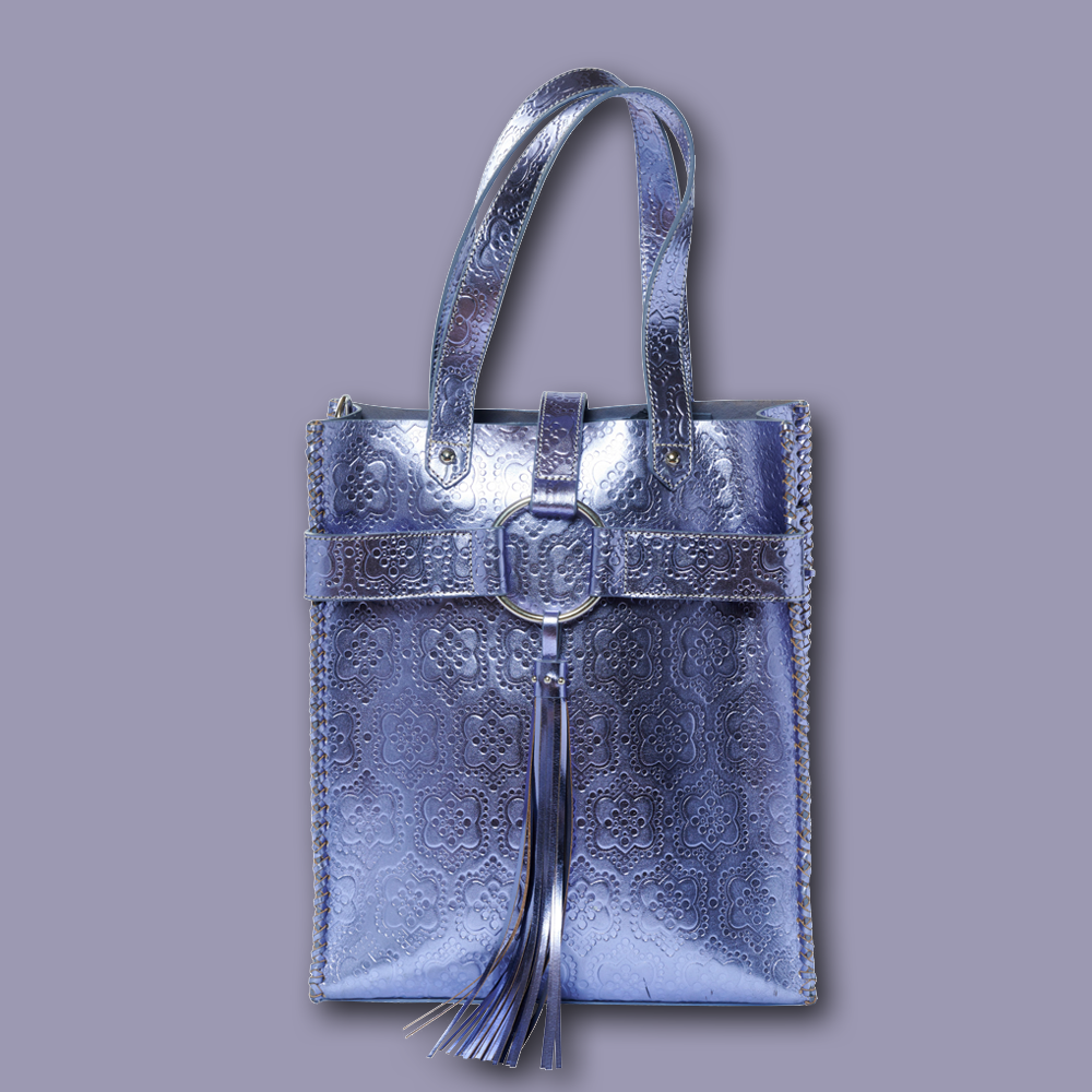 Tasche Shopper NOTTING HILL icon in lila, front Ansicht