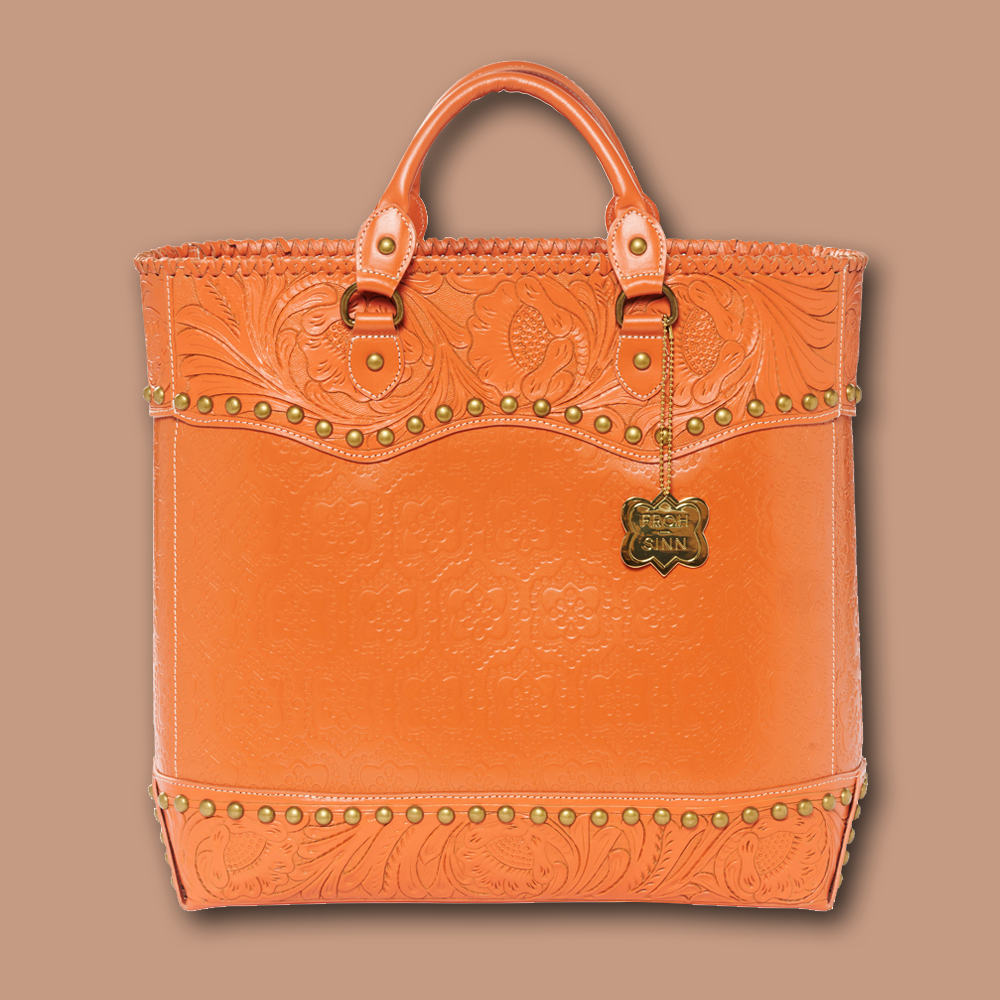 Tasche Western TUCSON icon in orange, front Ansicht