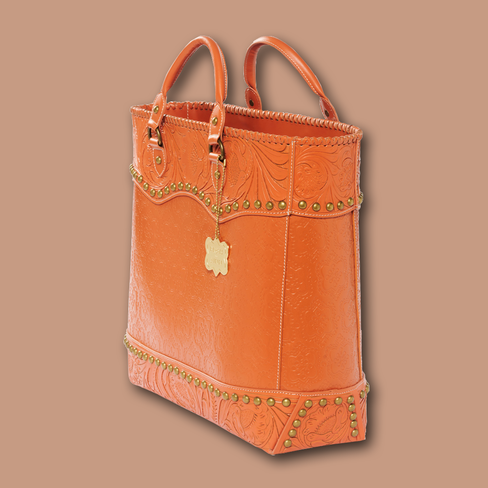 Tasche Western TUCSON icon in orange, seitliche Ansicht