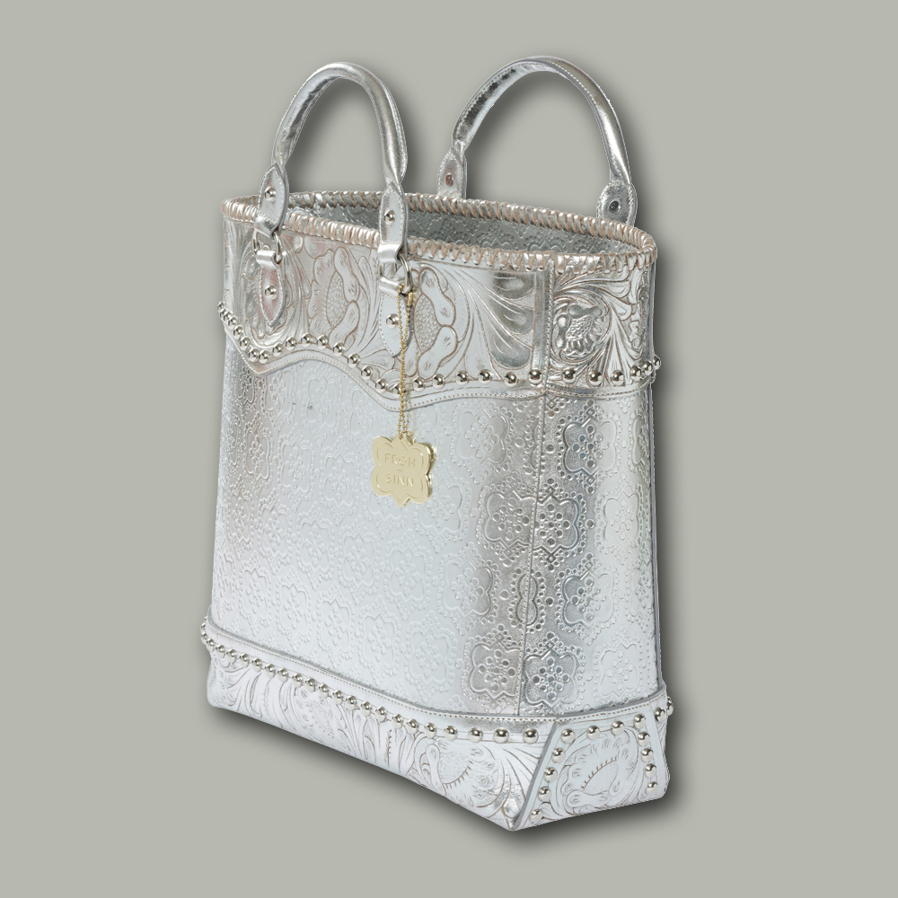 Tasche Western TUCSON icon in silber, seitliche Ansicht