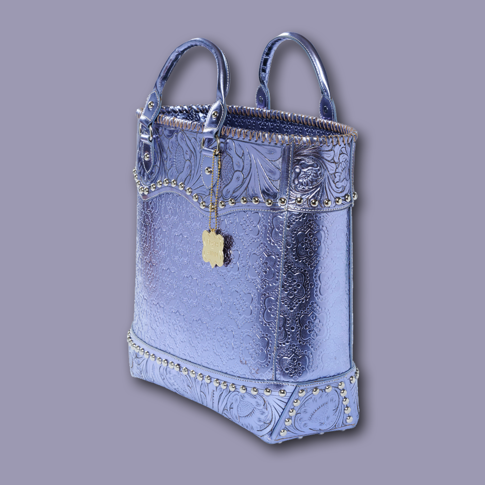 Tasche Western TUCSON icon in lila, seitliche Ansicht