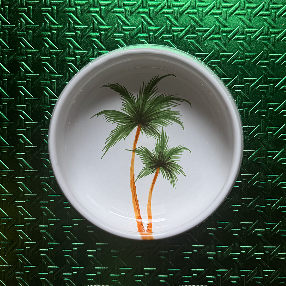 Tierfutterschale PALM aus Keramik in grösse Medium von Les Ottomans