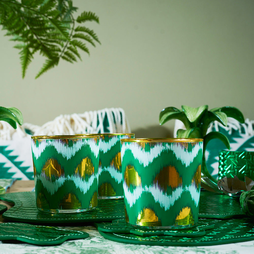 Tumbler IKAT - green