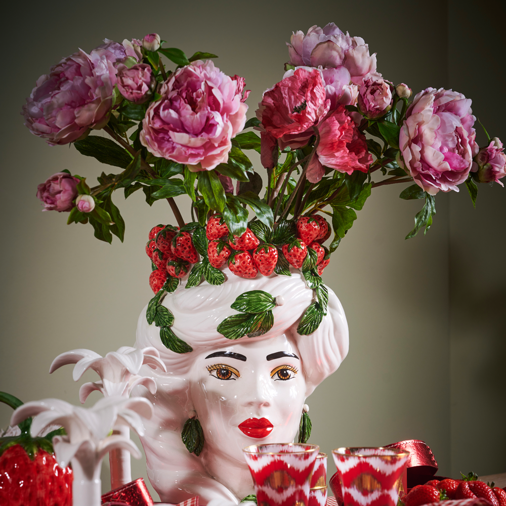Kunstblume Pfingstrose - rosa