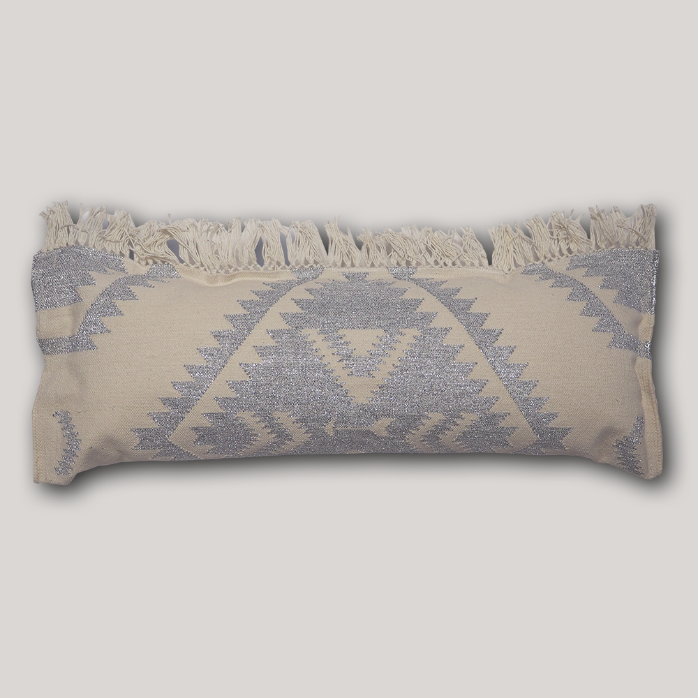 Kissen Navajo Glamour in silber vom FROHSINN