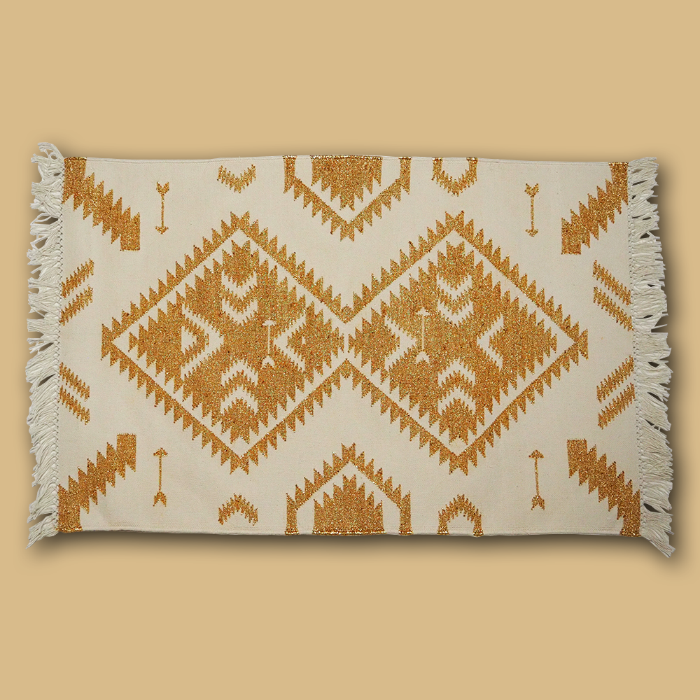 Teppich Navajo Glamour in gold vom FROHSINN
