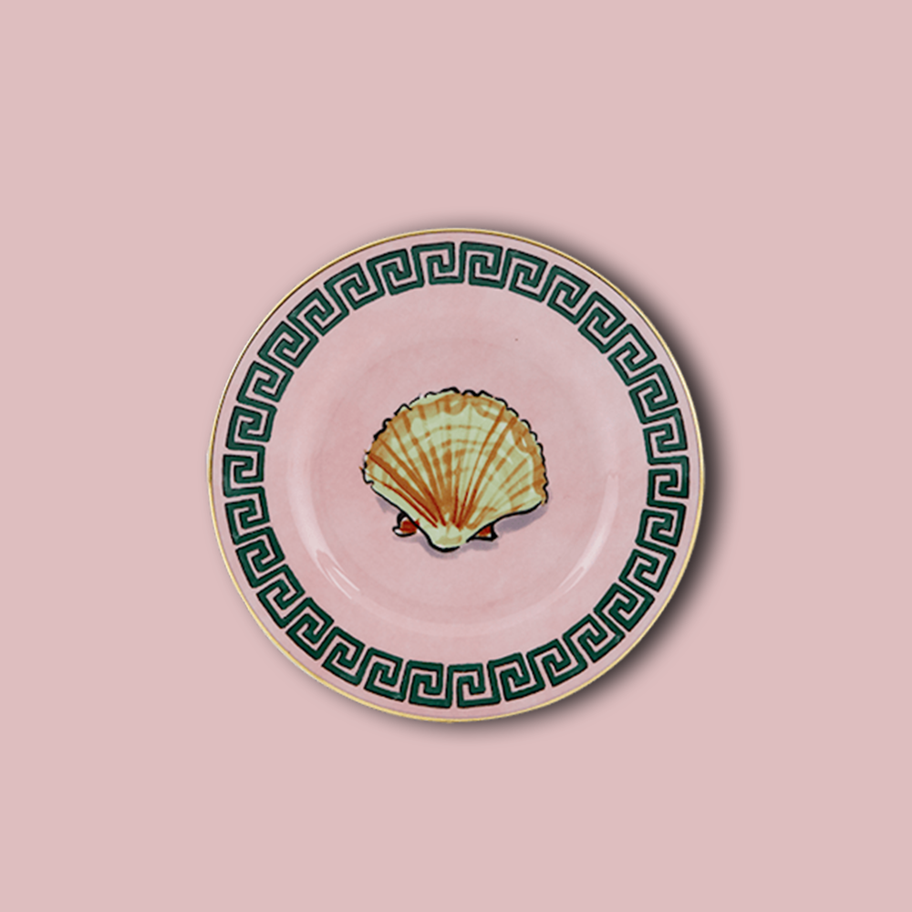 Beilagenteller IL VIAGGIO DI NETTUNO im Farbton rosa von Ginori