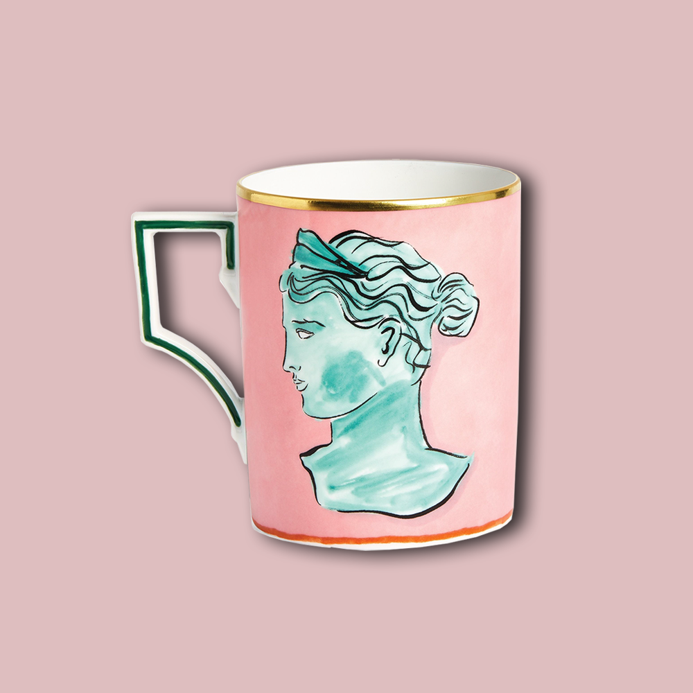 Tasse IL VIAGGIO DI NETTUNO im Farbton Rosa von ginori 1735
