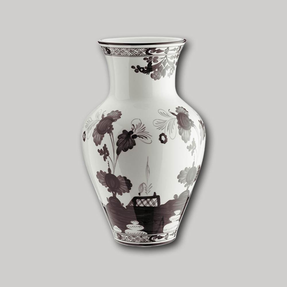 Ming vase ORIENTE ITALIANO - white / black