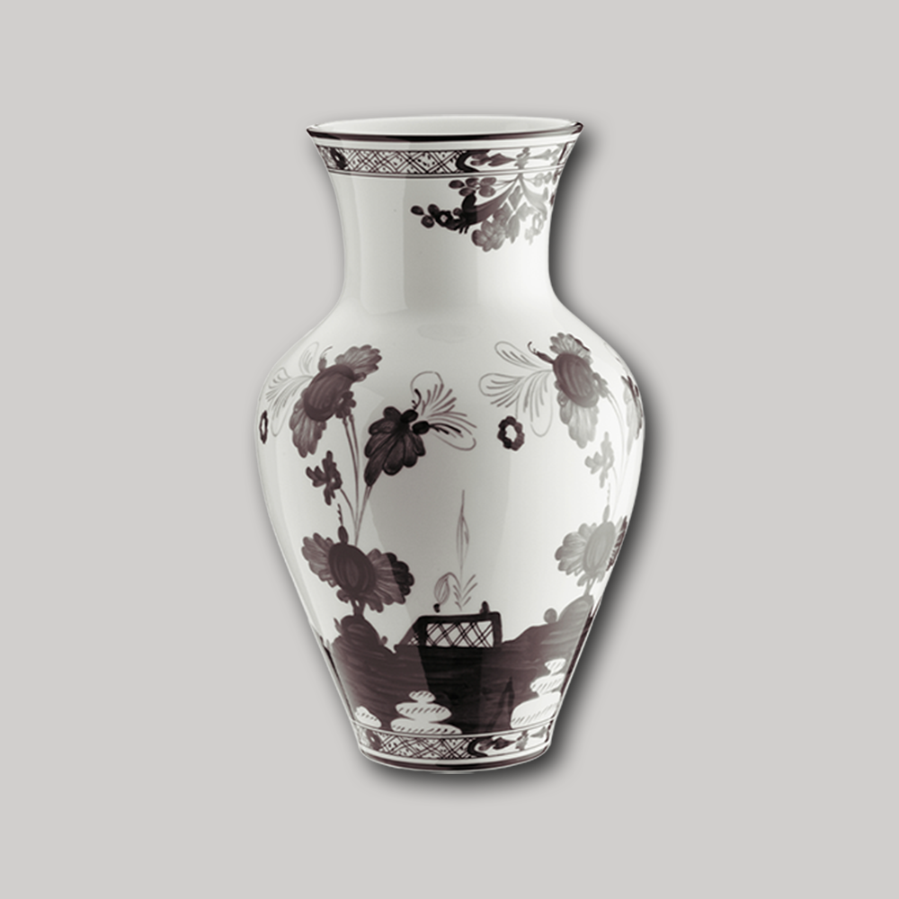 Ming Vase ORIENTE ITALIANO - weiss/schwarz