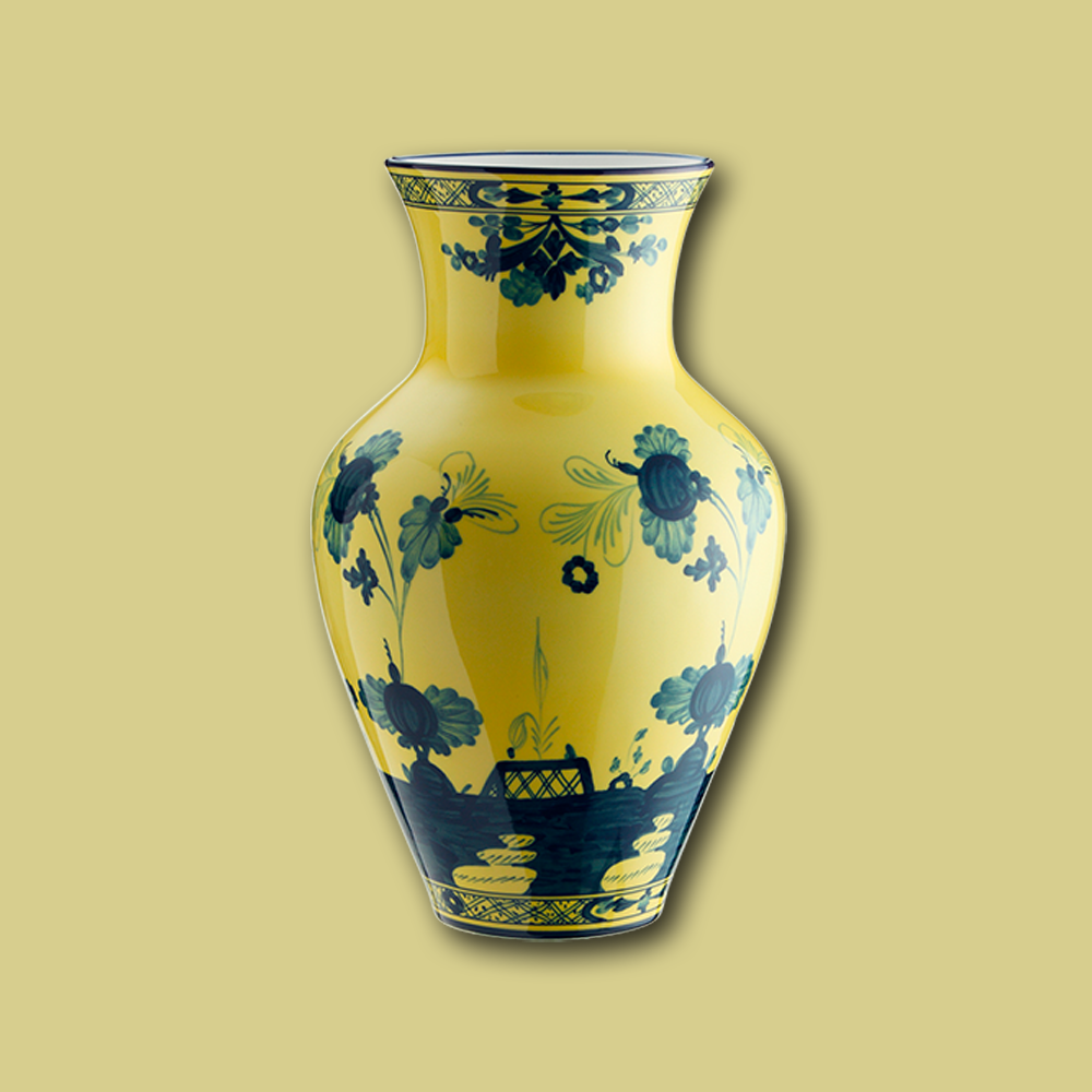 Ming Vase ORIENTE ITALIANO - gelb/blau