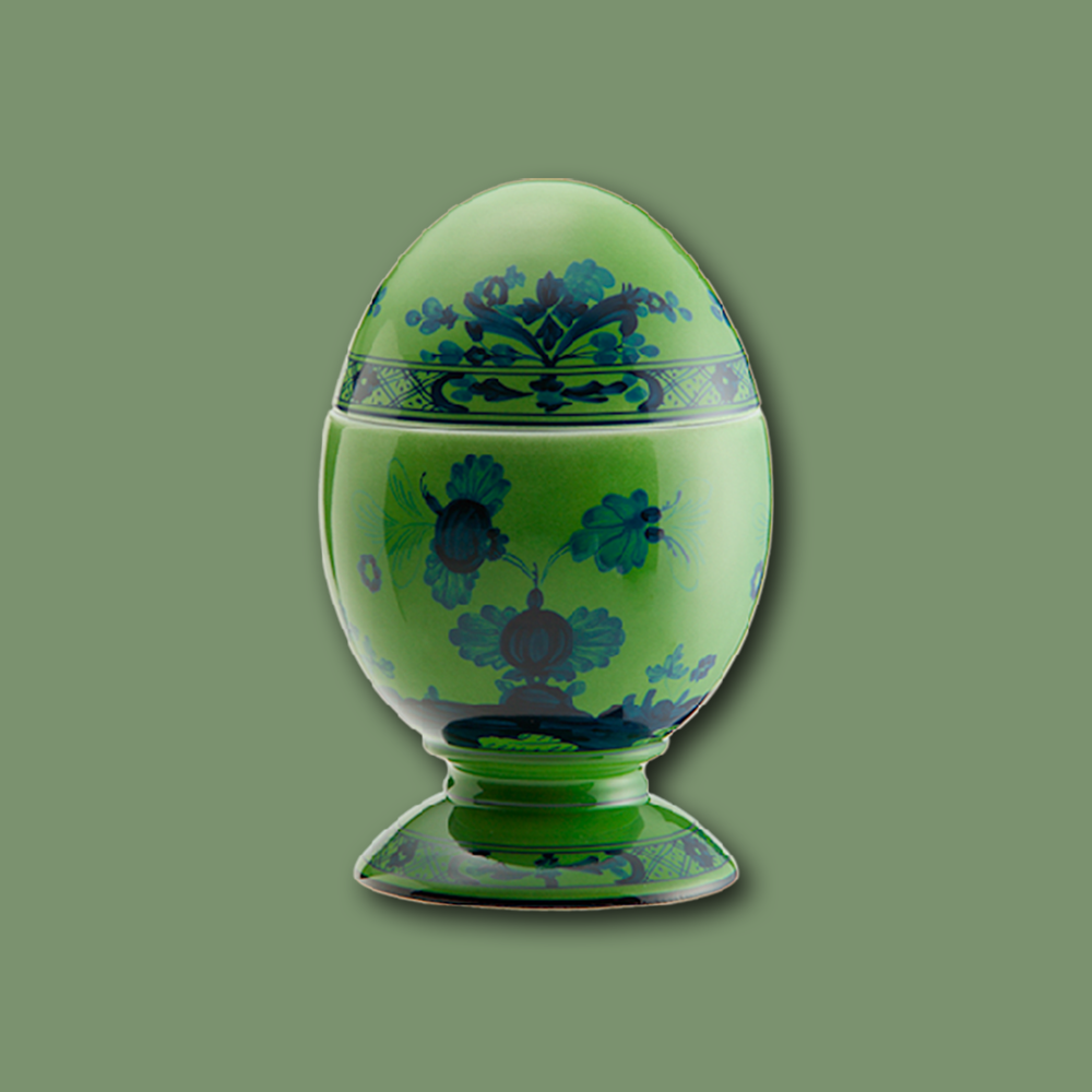 SMALL EGG ORIENTE ITALIANO im Farbton Malachite von Ginori 1735