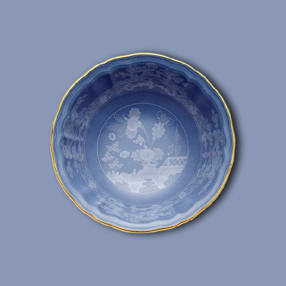 Früchteschale ORIENTE ITALIANO im Farbton Pervinca von Ginori 1735