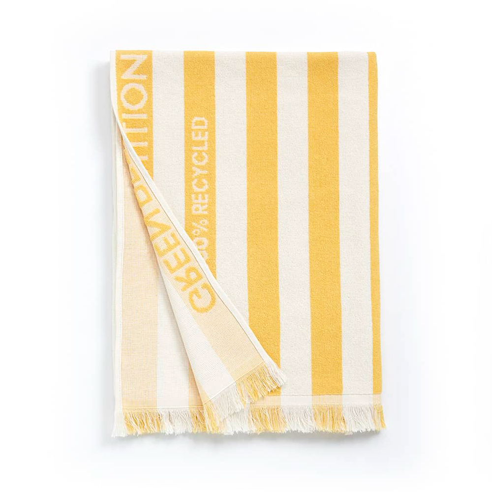 Delmor Ochre Beach Towel from Green Petition