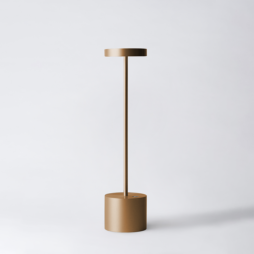 Akku Tischleuchte LUXCIOLE von Hisle im Farbton bronze, grand