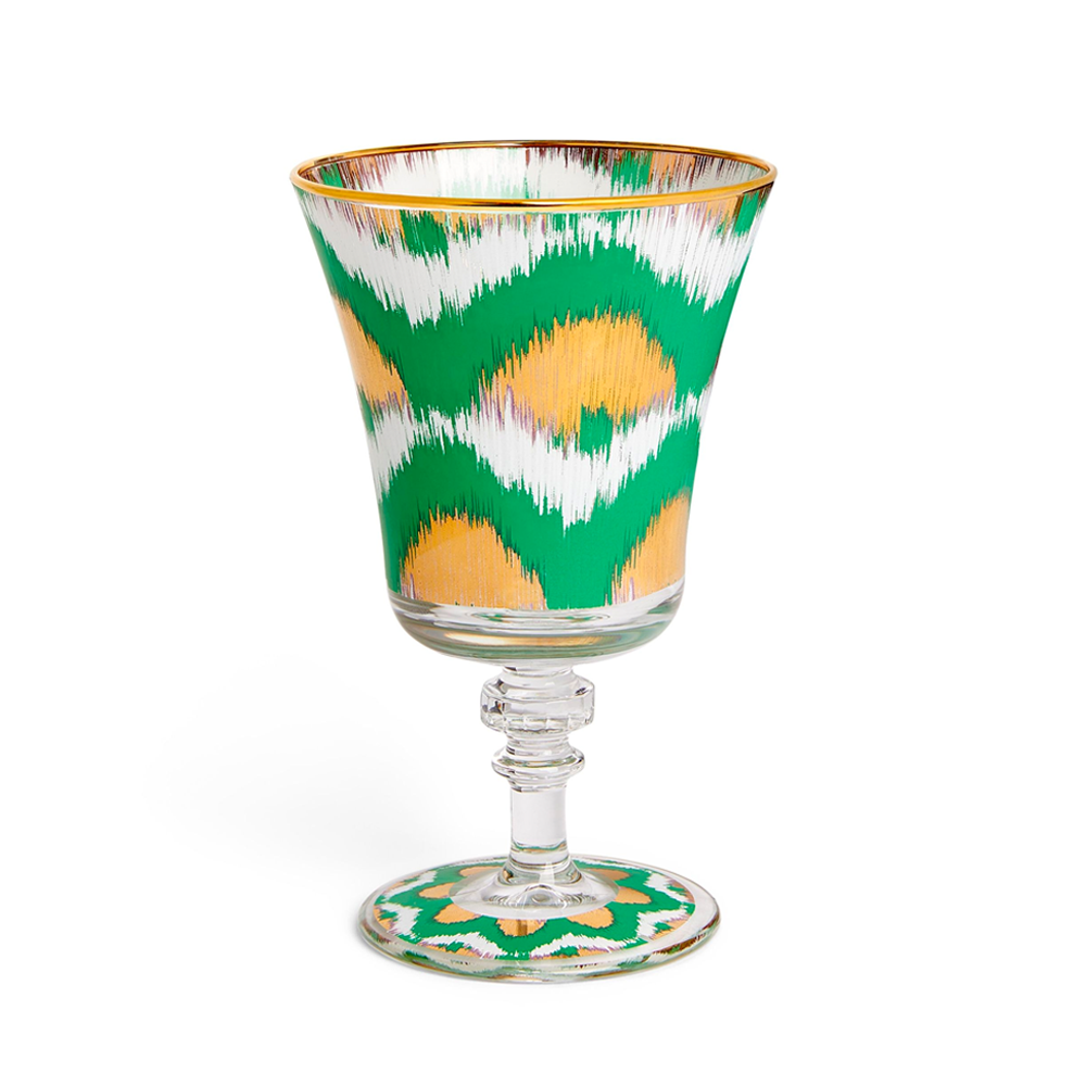 Weinglas IKAT - grün