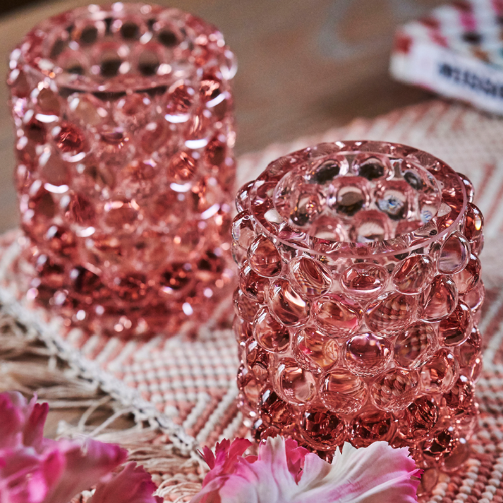 Windlicht HURRICANE BOULE von Skogsberg & Smart im Farbton Rose