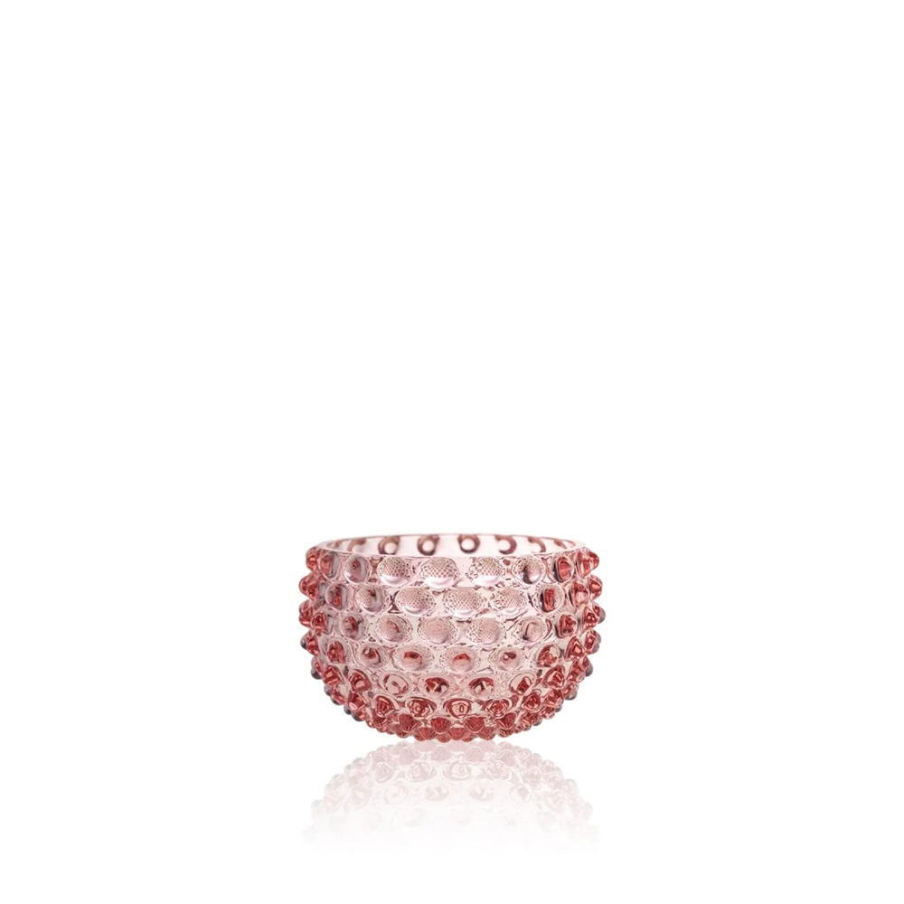 Schale klein HOBNAIL von Klimchi im Farbton rosaline