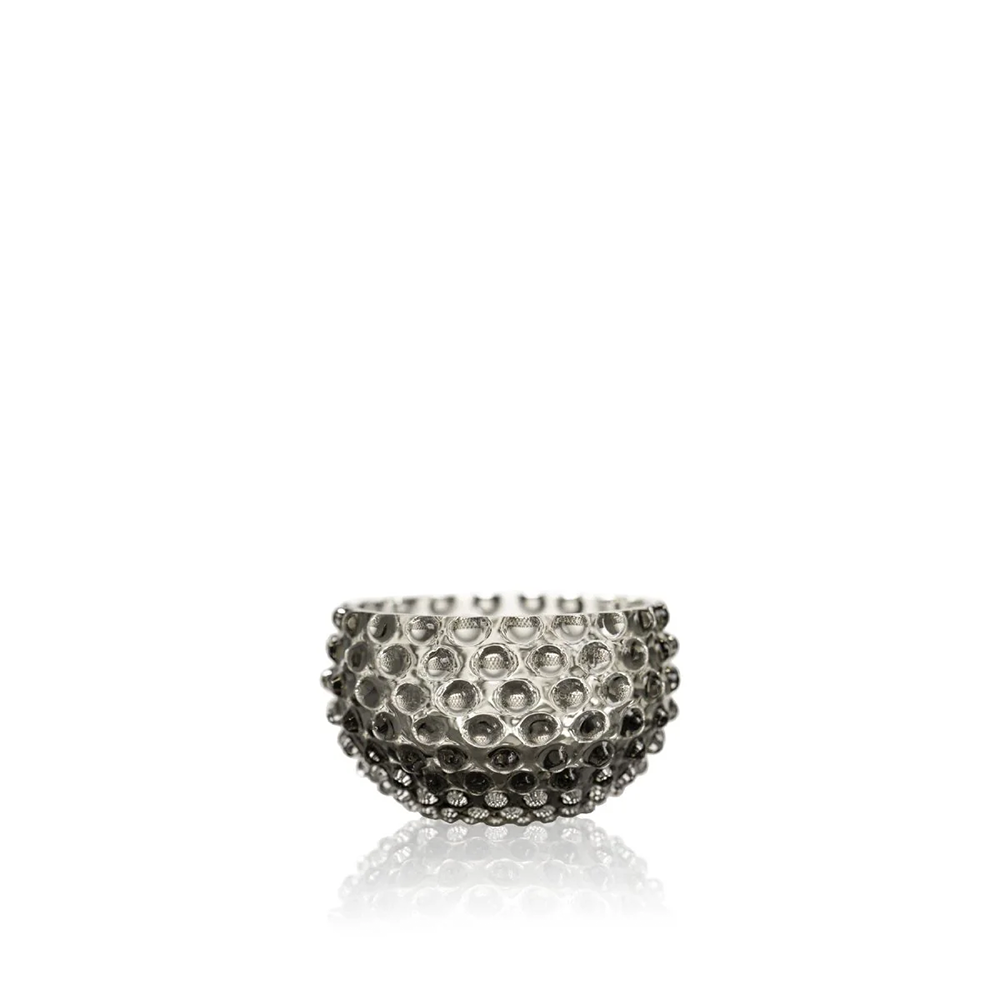 Schale klein HOBNAIL von Klimchi im Farbton black smoke