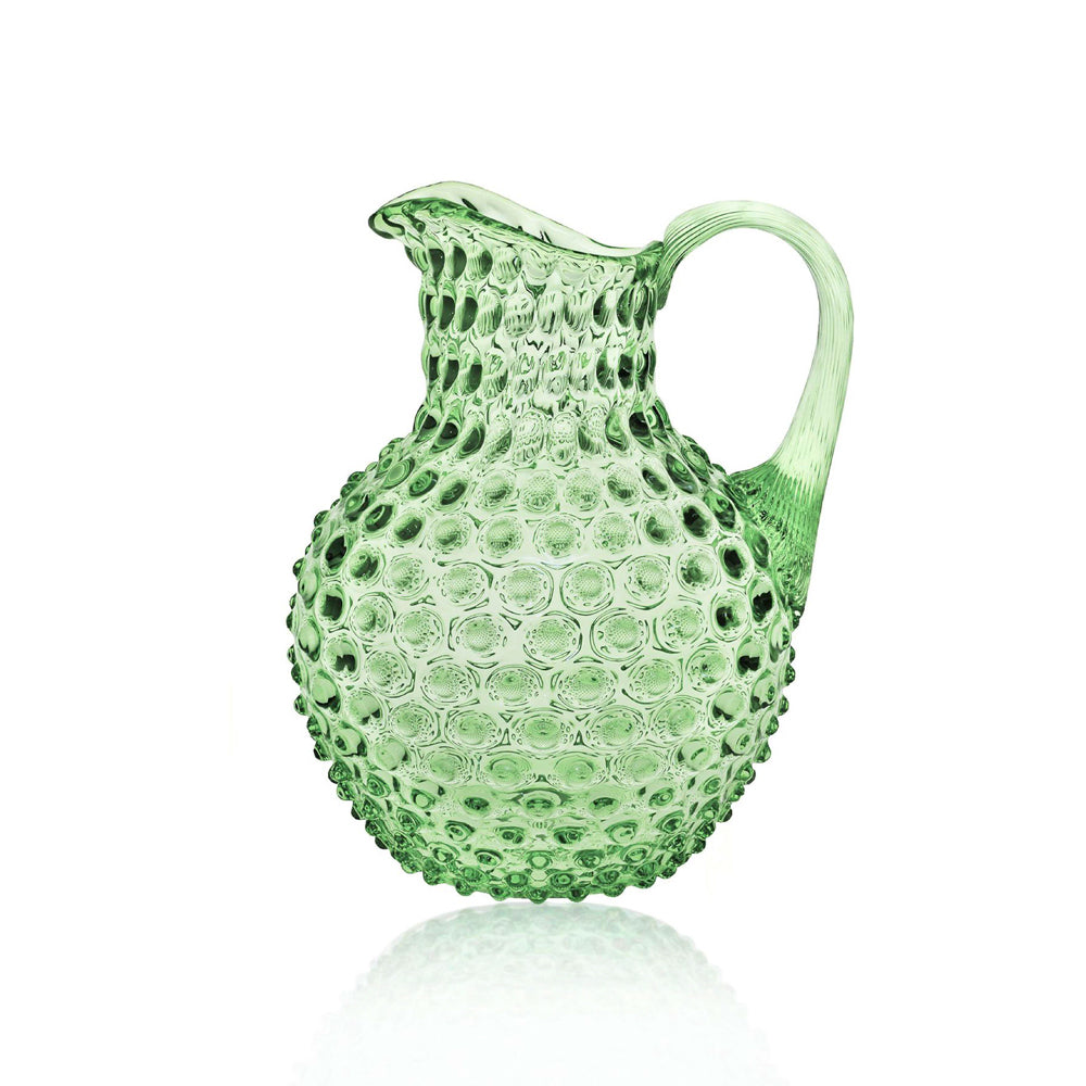 Krug HOBNAIL aus Glas im Farbton hellgrün von Klimchi
